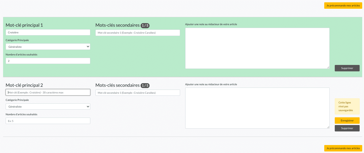 précommande d'article sur Nextlevel.link Précommande d'un article sur Nextlevel