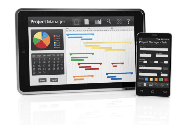 gestion du projet sur tablette et smartphone
