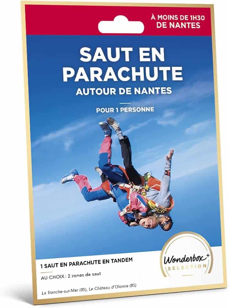 Coffret Cadeau saut en parachute autour de Nantes
