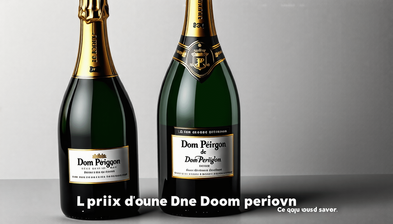 découvrez tout ce que vous devez savoir sur le prix d'une bouteille de dom pérignon et faites le bon choix pour vos célébrations.