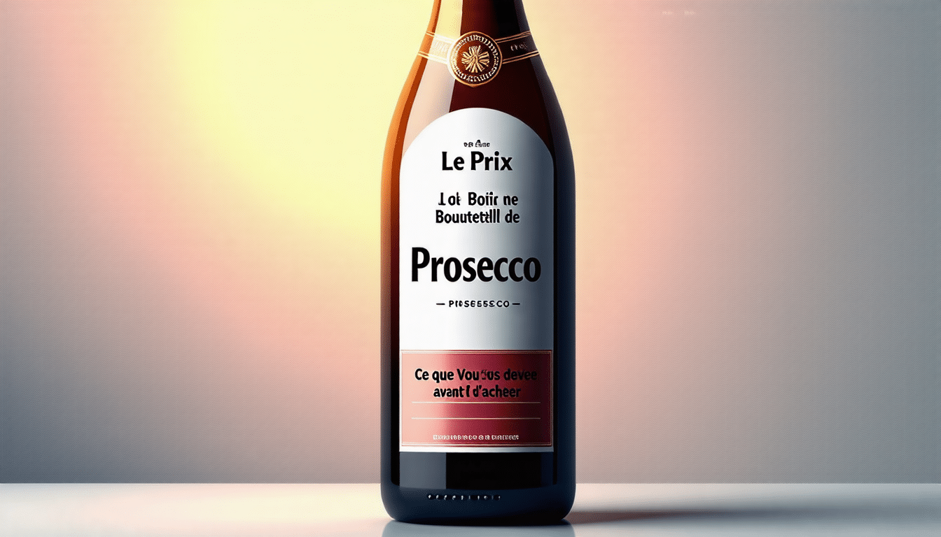 découvrez tout ce que vous devez savoir avant d'acheter une bouteille de prosecco : prix, caractéristiques, conseils d'achat.