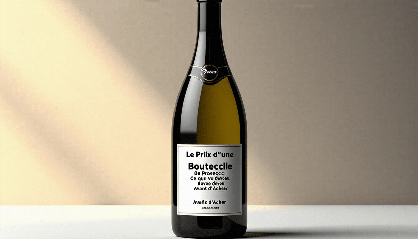 découvrez tout ce que vous devez savoir avant d'acheter une bouteille de prosecco : prix, caractéristiques et conseils d'achat.