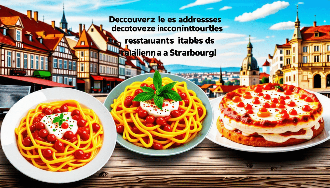 explorez les adresses incontournables des restaurants italiens à strasbourg et savourez la délicieuse cuisine italienne dans la capitale de l'alsace !