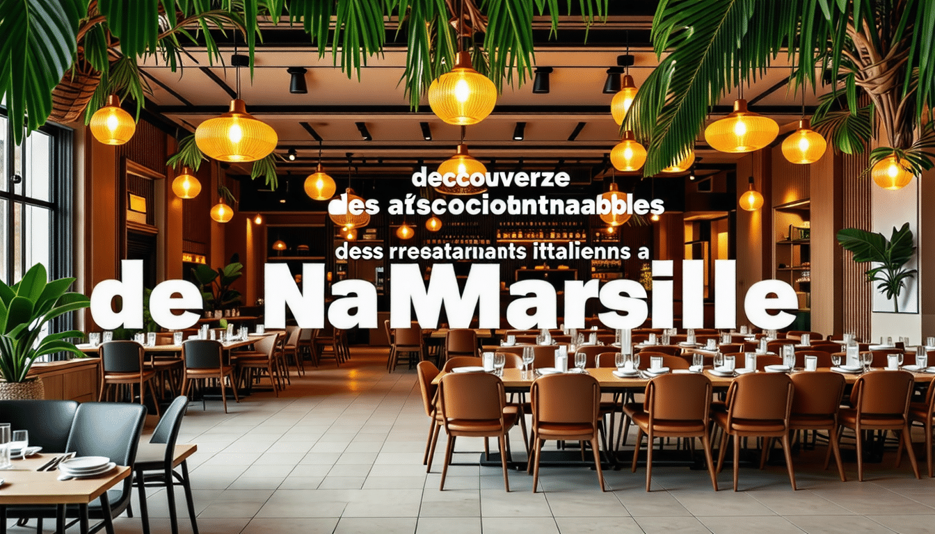 découvrez les adresses incontournables des meilleurs restaurants italiens à marseille et savourez la cuisine authentique de l'italie au cœur de la cité phocéenne.