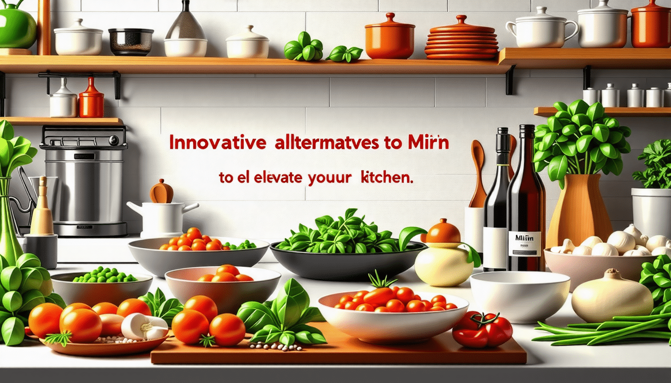 découvrez des alternatives innovantes au mirin pour apporter une touche de saveur unique à vos plats en cuisine.