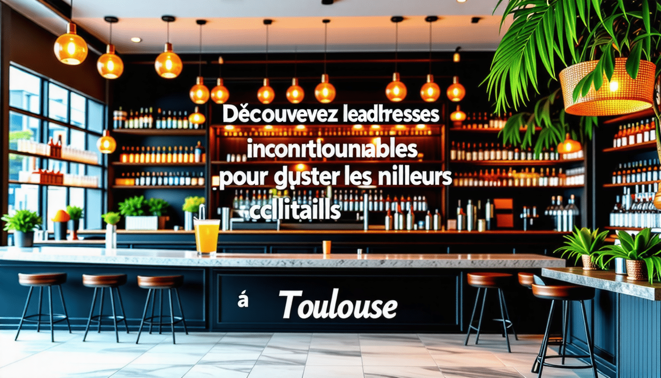 dégustez les meilleurs cocktails à toulouse en suivant nos incontournables adresses. profitez d'une expérience unique et rafraîchissante dans la ville rose !