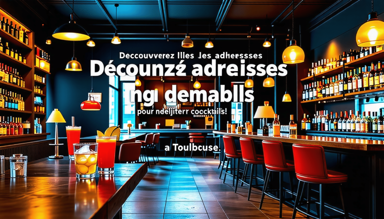 trouvez les adresses incontournables à toulouse pour déguster les meilleurs cocktails et profiter de l'ambiance des bars de la ville rose.