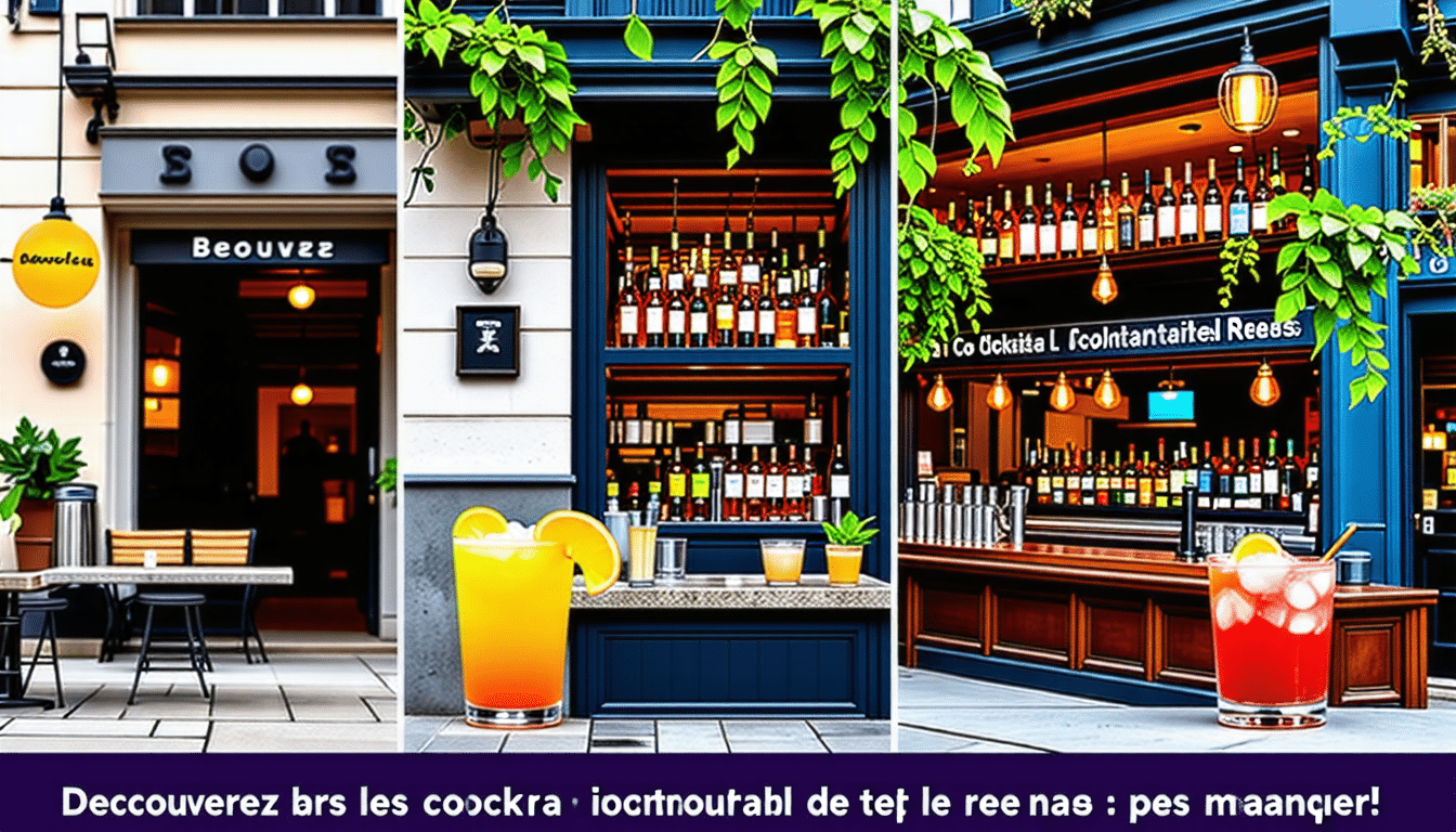 découvrez les bars à cocktail incontournables de rennes : le top 3 à ne pas manquer ! profitez de l'ambiance unique de ces lieux incontournables pour savourer des cocktails exquis.