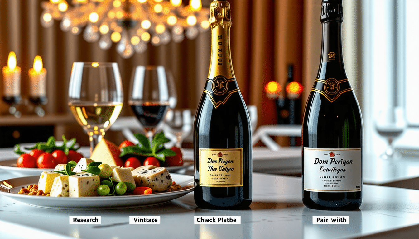 découvrez les étapes essentielles pour sélectionner la bouteille de dom pérignon qui conviendra parfaitement à vos événements ou cadeaux. apprenez à apprécier les caractéristiques uniques de ce champagne d'exception et faites un choix éclairé pour des moments inoubliables.