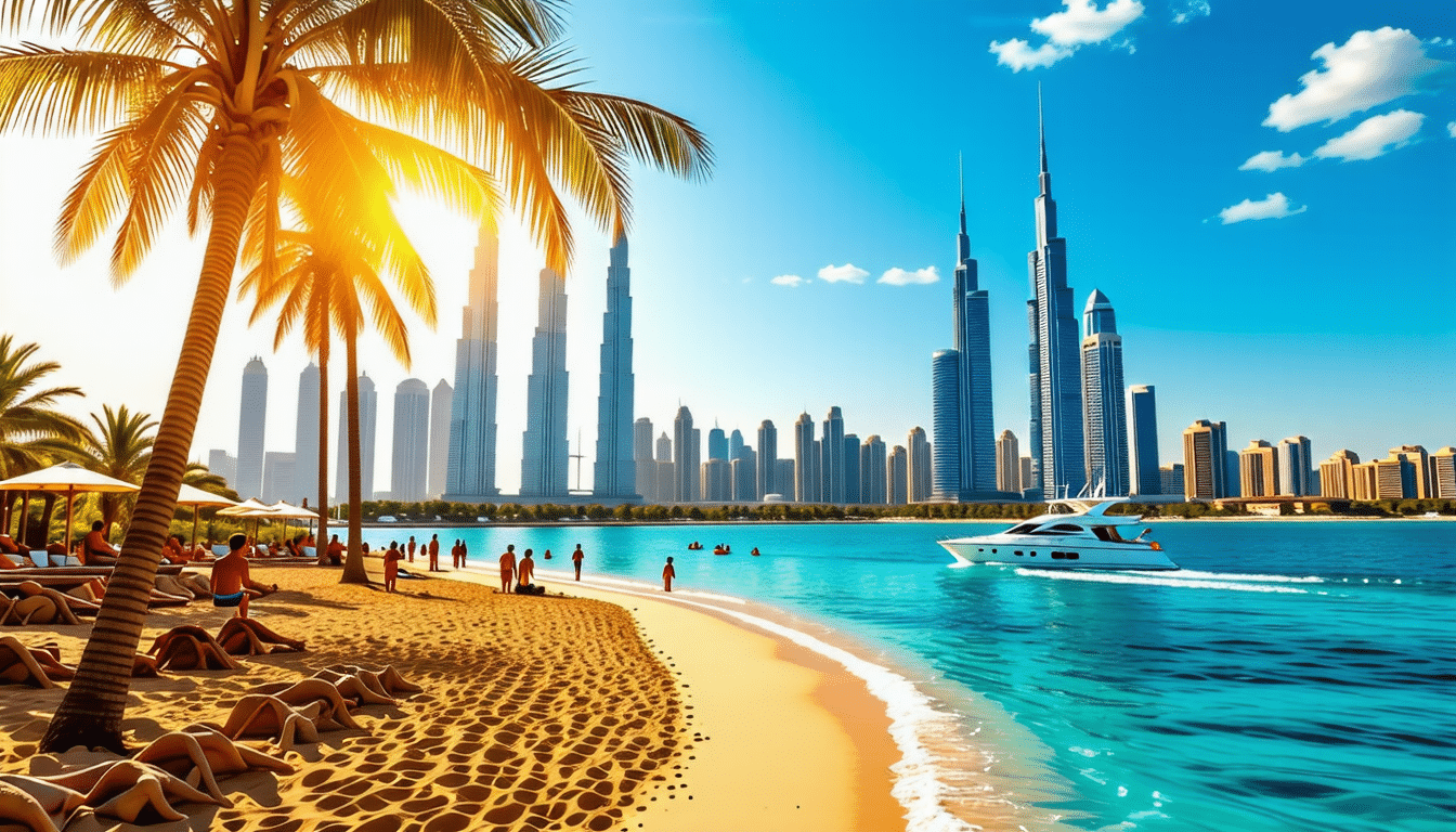 plongez dans l'univers fascinant de dubaï, où le soleil brille toute l'année, les plages dorées s'étendent à perte de vue et des expériences inégalées vous attendent. que vous souhaitiez explorer des gratte-ciels impressionnants, déguster une cuisine raffinée ou profiter d'activités palpitantes, dubaï est le destination idéale pour des vacances inoubliables.