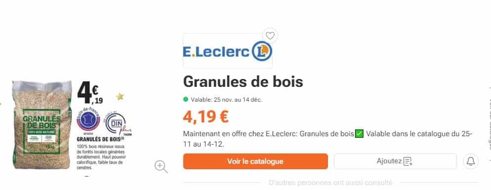 ces granules de bois eco responsables a prix choc font sensation chez e leclerc